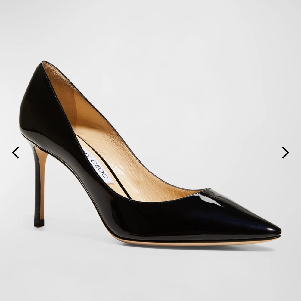 Jimmy Choo Patent Leather Pointed Toe Pumps